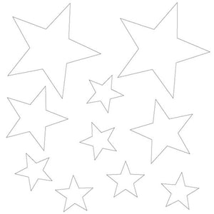 MP-58640 Clear Embellishments Stars