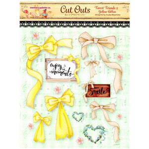 MP-58842 Forest Friends 2 Cut Outs Yellow Ribbon